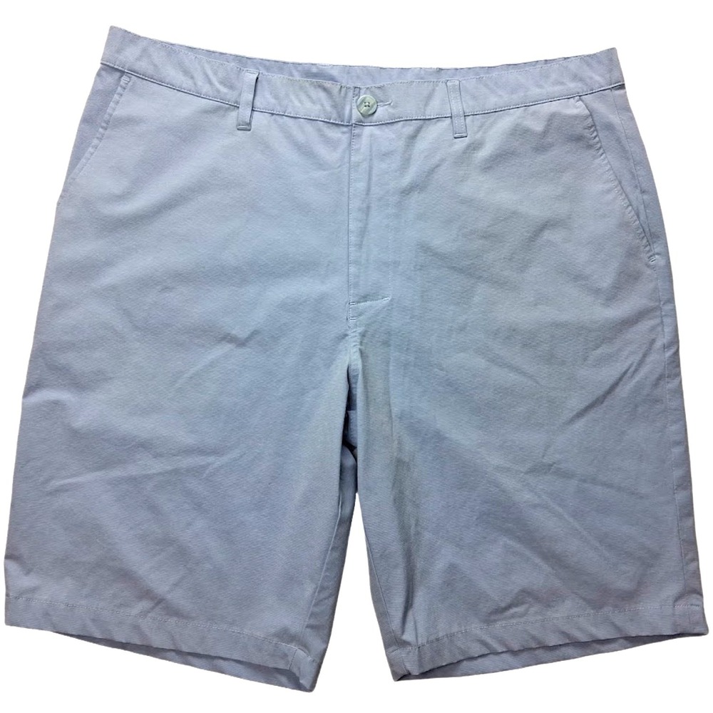 Callaway Men's Sz 38 Light Blue Golf Shorts Polyester Blend 10" Inseam Solid